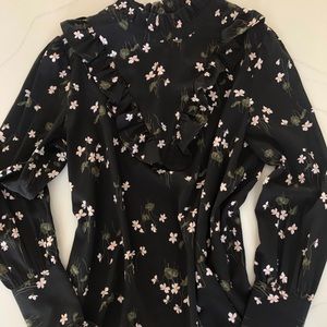 Classic floral blouse with a twist